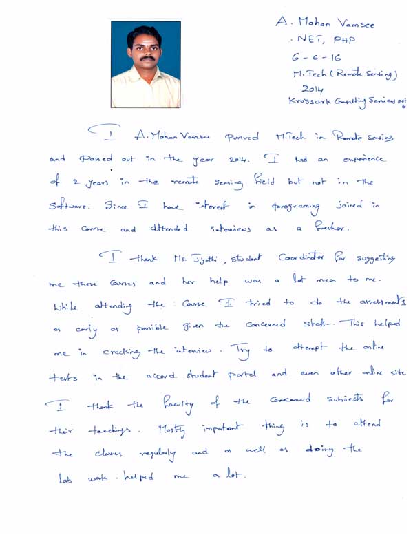 Dot Student Testimonial
