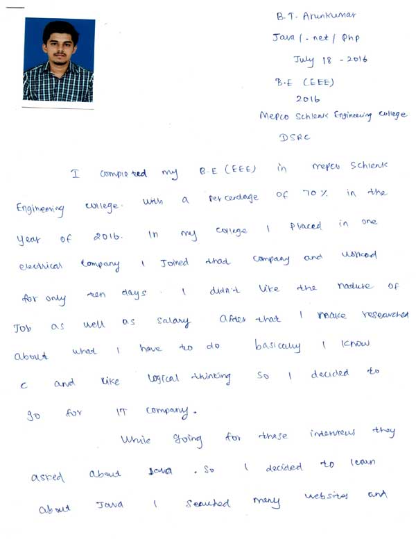 Dot Student Testimonial