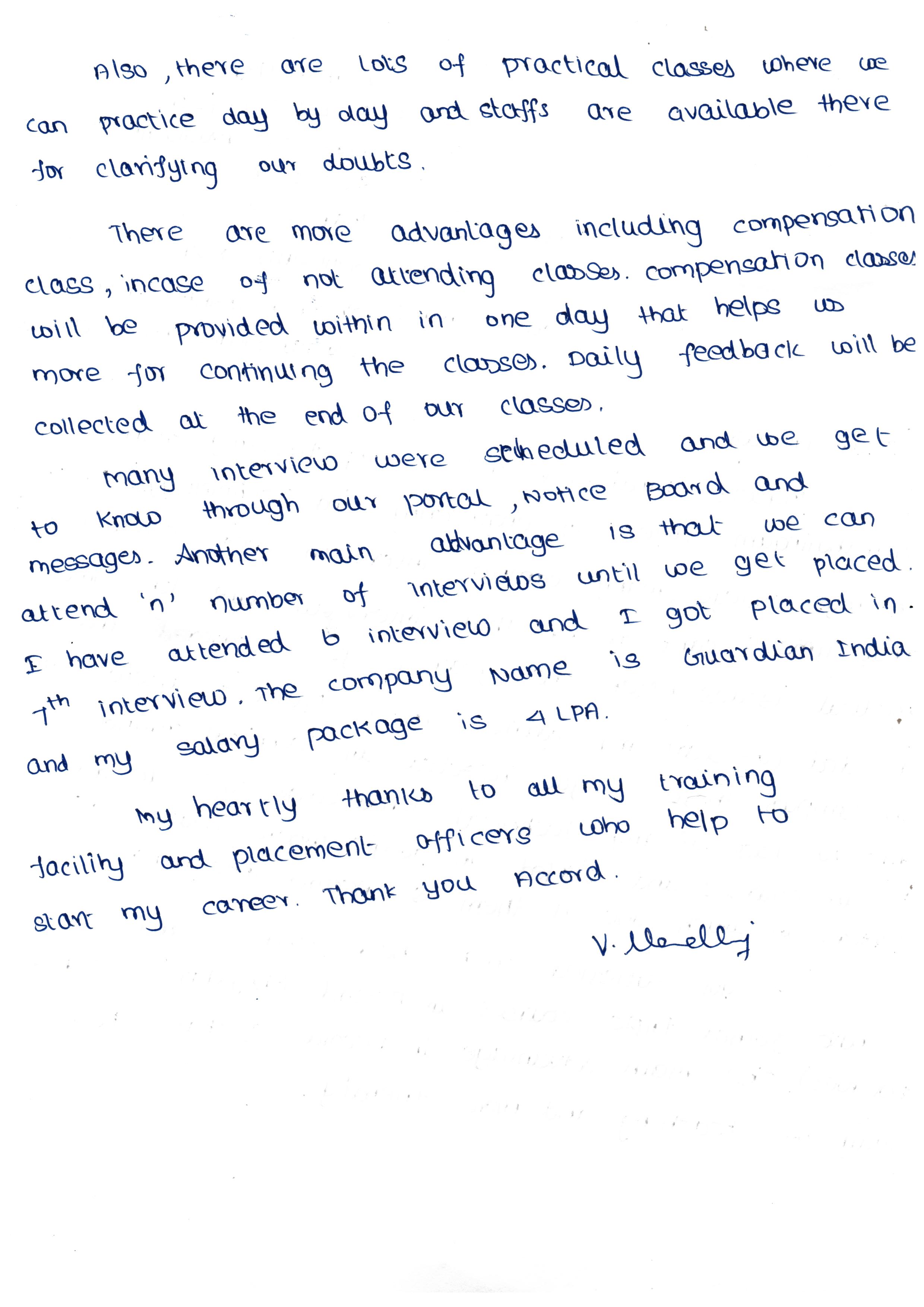 Dot Student Testimonial